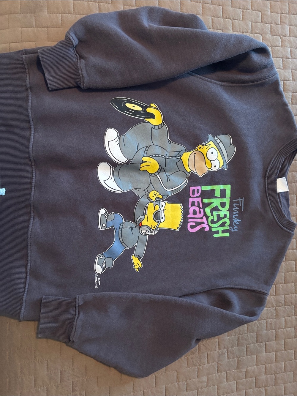 Zara Black The Simpsons Graphic Crewneck